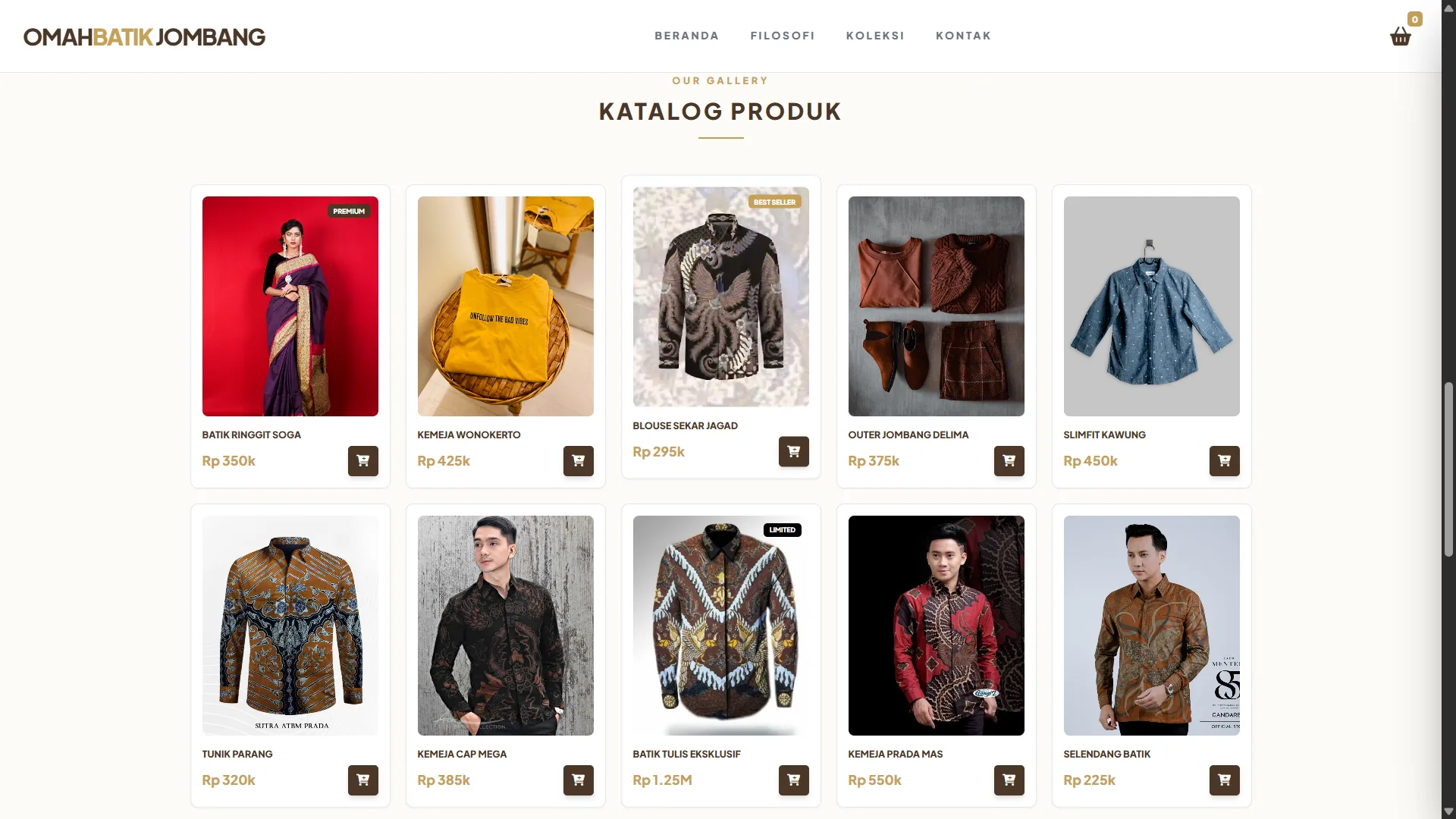 Website E-Commerce Batik